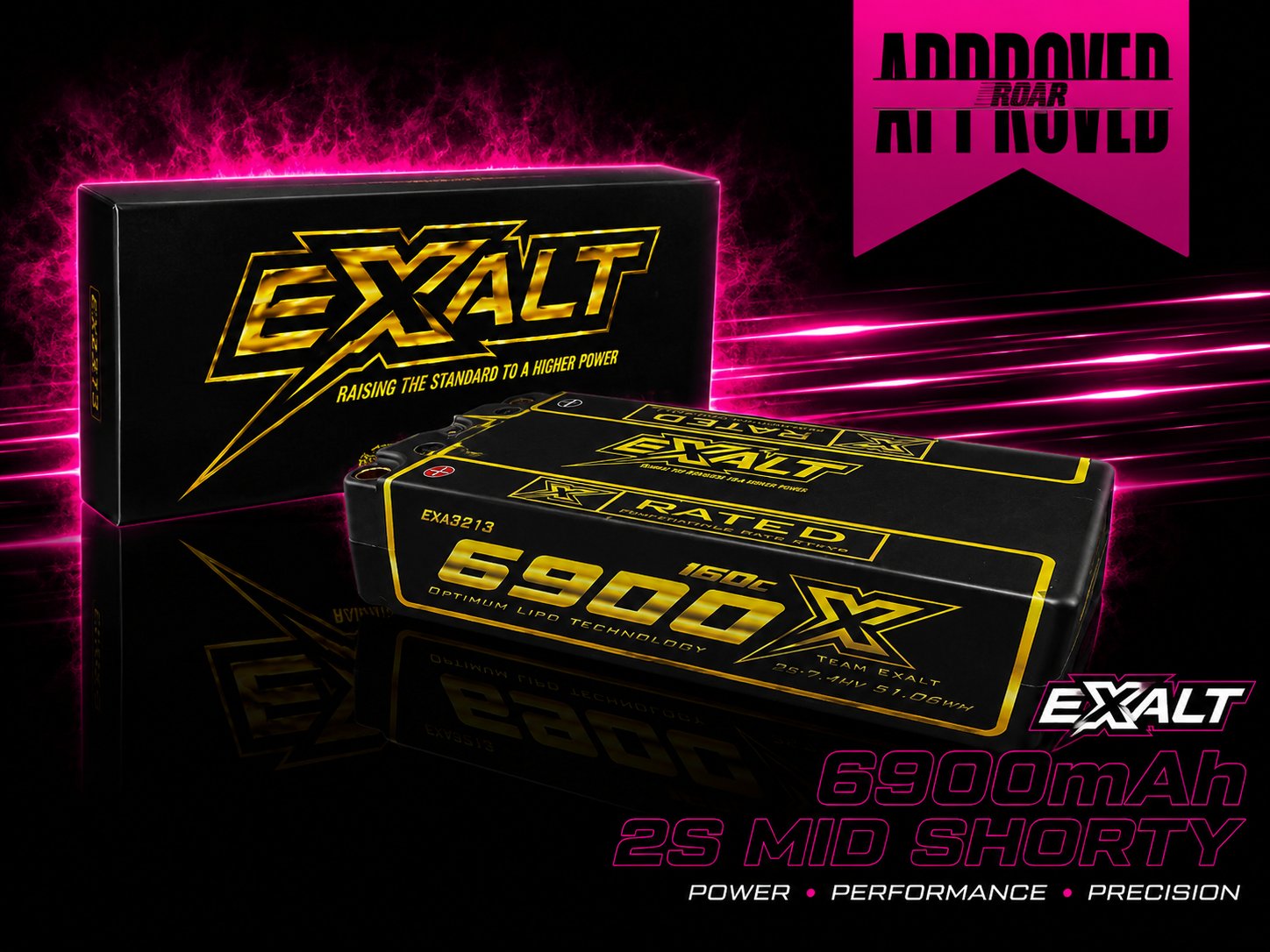 EXALT 6900mAh 2S mid shorty