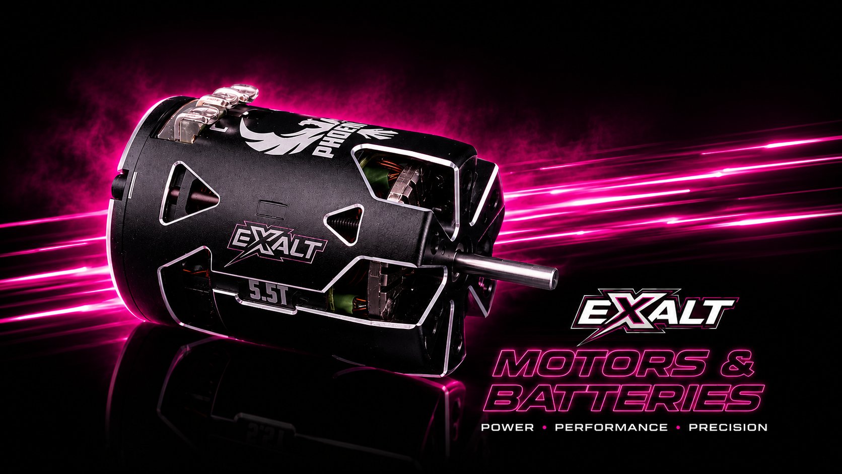 Exalt motors and batteries