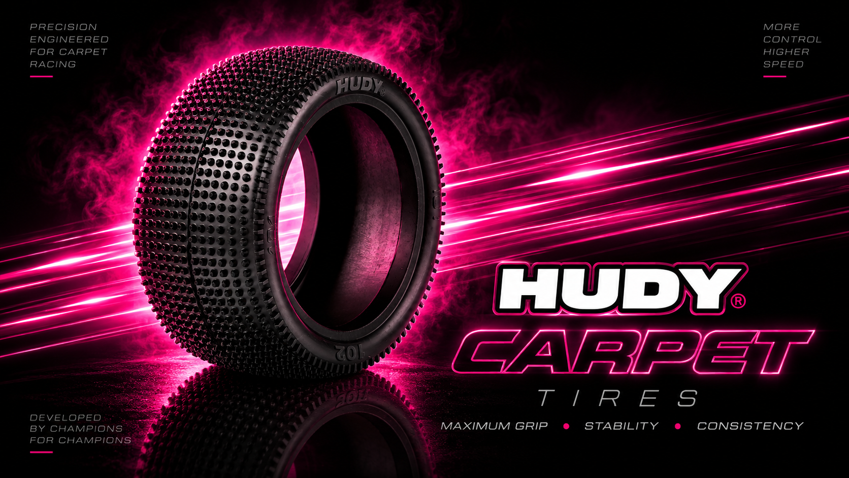 HUDY 1/10 Carpet tires